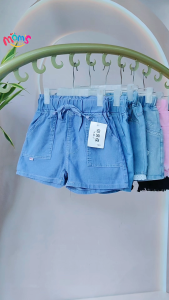 Cute Soft Denim for Kids 5-12Y New Arrival Cute Stella Kuku Bear Printed Design Korean Casual Soft Denim Short for Girls
