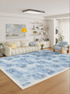 YUNHAOBUYI | Dopamine Blue Cream Style Carpet