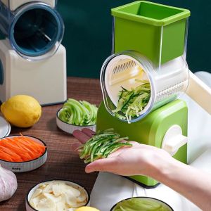 New Multifunctional Windstorm Vegetable Cutter Home Use Potato Slicer Grinder Powder Maker Kitchen Tool for Everyone