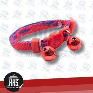 Kalung Kucing Lucu Motif Tapak Kaki Dengan Aneka Warna Kalung Liontin Lonceng Warna Ukuran 14mm 2 Biji/Kalung Hewan Peliharaan Corak Tapak Kaki /Aksesoris Leher Kucing