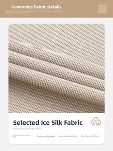 ZUOSALUN | Logo Embroidered Ice Silk Polo Shirt Summer Short Sleeve