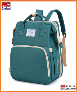 RC-Global Mummy Bag / portable baby crib bed/ Backpack Bag for mummy / Diaper Backpack Organizer Living travelling Share / Mummy Maternity nappy Bag