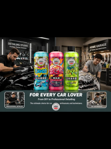 500ml Car Care Set: Pre-Wash Solution High Gloss Car Wash & Ceramic Coating Spray - Hydrophobic Mirror Shine & Nano Paint Protection Car Detailing Kit 500ml - Pre-Wash Shampoo Shining Liquid Wax & Glazing Coating Agent | Super Shine & Water Repellent