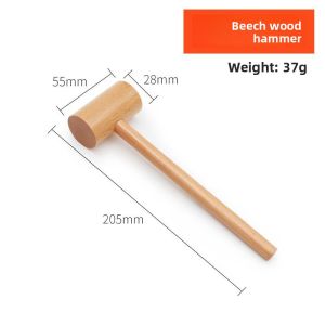 Solid Oak Hammer Tool Mallet Installation Hammer Massage Hammer