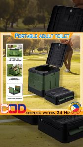 Folding Toilet Car toilets Mobile toilet Portable adult toilet for Camping Outdoor Potty for for outdoor activities long-distance travel
