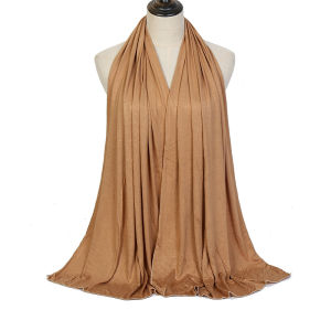 Khăn Choàng Hijab Chất Liệu Cotton Modal Dành Cho Nữ Khăn Choàng Dài Kiểu Muslim Khăn Turban Trơn Mềm Mại Kích Thước 170x60cm Kiểu Dáng Thường Ngày Băng Đô Châu Phi