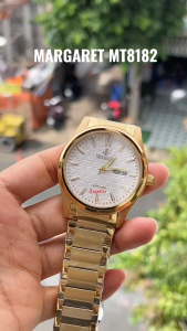 Đồng Hồ Chính Hãng MARGARET 8182 Dây Thép Đúc Đặc Kính Sapphire Size 42mm BH 2 NĂM