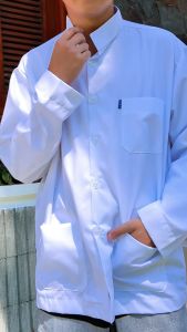 Baju Koko Muslim Habib Haibah Ammu Model Polos Saku Samping Untuk Remaja dan Dewasa