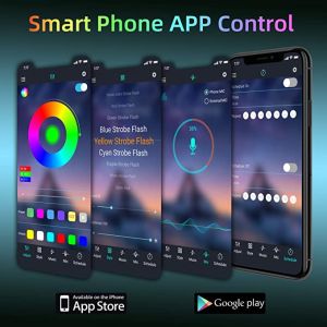 นำ 5050 แถบกันน้ำ แถบไฟ LED RGB 5050 LED Wifi ควบคุมด้วยแอป WiFi 5ม./10ม./15ม./20ม./25ม./30ม. ไฟแถบ LED อัจฉริยะไฟ LED RGB 5050สีซิงค์ดนตรีได