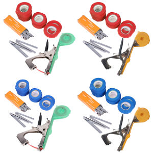 【GlobalTools】 เครื่องรัดต้นไม้หลายฟังก์ชันพร้อมเทปและกาวแท็บเล็ตสำหรับสนับสนุนผัก ดอกไม้ และต้นไม้ในสวน