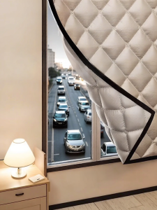 YIMING | Noise Blocking Blackout Easy Install Curtains