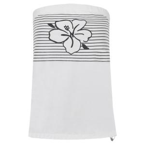 Strapless White Tank Top Female Sleeveless Backless Slim
