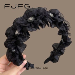 Phụ Kiện Tóc Nữ Thanh Lịch Bằng Lưới Rhinestone Gấp Gọn Phụ Kiện Tóc Cao Cấp Đa Năng Rộng Rãi Mới Ra Mắt Mùa Xuân 2025