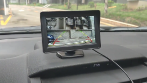 ขนาด4.3นิ้ว LCD TFT จอสำหรับจอดรถถอยหลังจอดรถพร้อมกล้องถอยหลังมองกลางคืน IR HD หน้าจอ LCD สีกล้องมองหลัง + กันน้ำกล้องมองหลังชุดระบบจอด