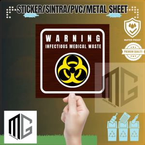 Modern Graphics Garbage Bin Stickers (Set of 3) I Waterproof I Fadeproof Wooden Version