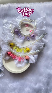 [NAME LACE] Kalung Kucing Renda Custom Nama Anabul