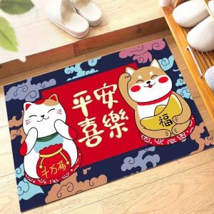 Carpet Entrance Door Mat Anti-Slip Durable Cleaning Easy to Cut Modern Style Rectangle Shape Home Decor Door Mat Entrance Mat