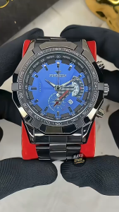 Jam Tangan Pria Bisnis Fngeen Original Asli Tahan Air Stainless Steel Tahan Karat Quartz Analog Premium Import Kalender Date Luminous Bercahaya Dial Besar Kaca Tebal Tahan Gores Kasual Formal Cowok Tren Kekinian Aksesoris Arloji Mens Watches -J98
