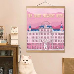 VIKAMA Hồng Retro Moon Star Tòa Nhà Khách Sạn Tấm Thảm Vintage Trang Trí Nhà Cửa Thẩm Mỹ Polyester Mềm Mại Treo Tường Cho Phòng Khách Phòng Ngủ Ký Túc Xá