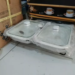 Home Line Square Casserole Basi Penghangat Set2