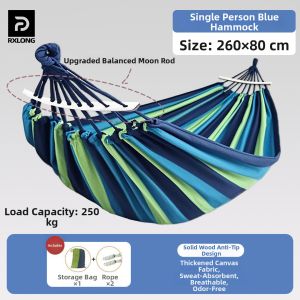 REXUELONG | Anti-Rollover Thickened Outdoor Indoor Hammock