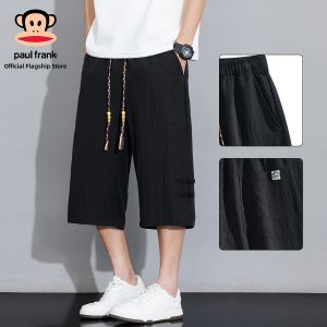 Paul Frank | Chinese Button Summer Breathable Tencel Linen Pants