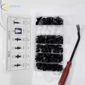 100Pcs Mixed Size Auto Plastic Fastener Push Rivet Retainer Clips Optional Set With Clip Removal Tool