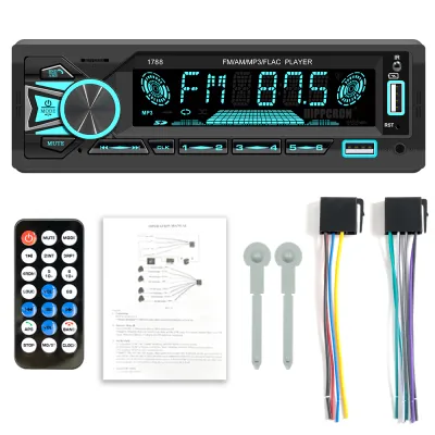 SINOVCLE Car Radio 1din Srereo Bluetooth MP3 Player FM Receiver With Remote Control AUX/USB/TF Card In Dash Kit