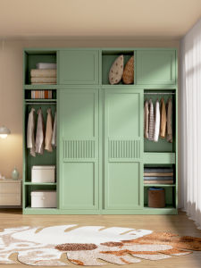 Steel Sliding Door Wardrobe Home Storage