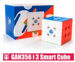 GAN356 i 3 Speed Cube 3x3 Stickerless Magic Cube Magnetic GMS V4 Adjustable Cube Puzzle Toys for Kids Adults