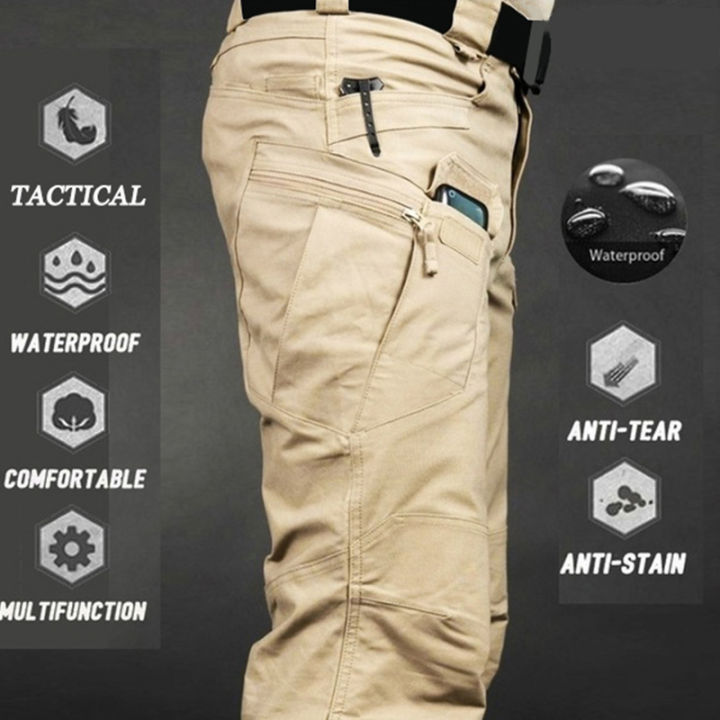 Men's Waterproof Tactical Pants Military Pants Outdoor Sports Breathable  Pants Multi Pocket ix7, Men's Fashion, Bottoms, Trousers on Carousell