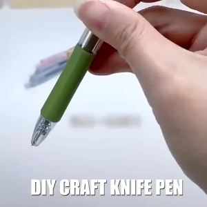 Pisau Pulpen Ukir Pemotong Kertas Alat Tulis Kantor Cutter Mini Lucu Bentuk Pena Pisau pemotong DIY Pisau ukir Lucu Untuk Parcel Pisau Ukir Kerajinan Tangan