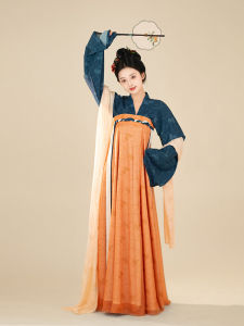 Original Hanfu Spring Summer Tang Dynasty Style Chest-Length Skirt with Shoulder Straps Recovery Version Pure E-commerce Polyester Fiber