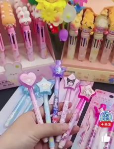 Sanrio | 2 Chiếc HelloKitty My Melody Kuromi Cinnamoroll Phát Sáng Trong Bóng Tối Bút Highlighter Bộ Hoạt Hình Văn Phòng Phẩm Dành Cho Người Lớn