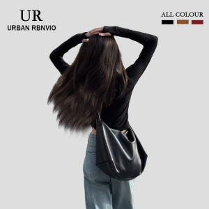 UR Ladies Large Capacity Soft Leather Crossbody Bag Versatile Shoulder Tote Bag Fashionable Trending Commuter Bag Urban Power