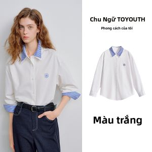 Toyouth | Áo Sơ Mi Dài Tay Thiết Kế Từ Cotton cho Mùa Thu