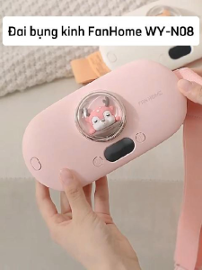 Đai Massage Chườm Bụng Kinh FANHOME WY-N08 Máy Làm Ấm Bụng Kinh 5 Chế Độ Rung 5 Chế Độ Nóng Giúp Giảm Đau Nhanh Chóng