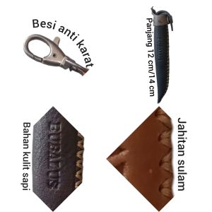 Sarung pipa once cangklong 12 cm kulit asli