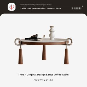 Tide leader | Italian Minimalist Circular Living Room Coffee Table Set