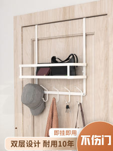 ตู้เสื้อผ้าติดประตูแบบไม่ต้องเจาะ กระดานเก็บของ ตู้เสื้อผ้า ชั้นวางของ ห้อยข้างประตู หัวเข็มขัดแบบยึดด้วยมือ