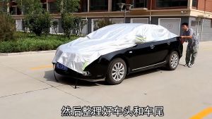 Half Car Cover Hatchback SUV Pickup trucks Sedan Dustproof Sun UV Rain Dust Resistant