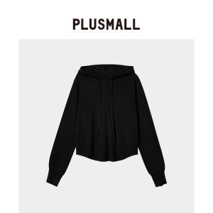 Soft Warm Wool Blend Fishbone Waist-Accentuating Hoodie with Drawstring and Straight Pants Set