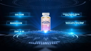 Calcium Magnesium Zinc + D3 Vitamin Nutritional Supplement - Supports Bone Density & Muscle Health - Immune Support