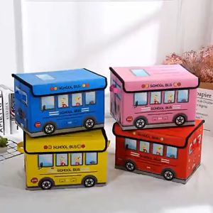 Japanese Cartoon Car Storage Box Foldable Dormitory Clothing Storage Box Waterproof Moisture-Proof Toys Snack Storage Box