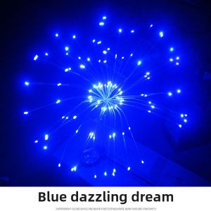 Solar Powered Outdoor Landscape Decorative Lighting Waterproof Dandelion Flower Bomb Grasslighting Creative Macaron Colored Lighting