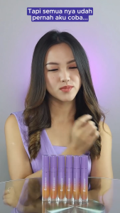 PURBASARI Lip Cream Velvet Lipcream Transferproof Tahan Lama