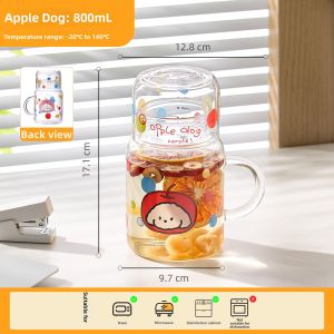 CAROTE | High Aesthetics Female Glass Water Bottle with Lid