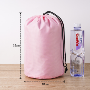 Nylon Dots Drawstring Bag Travel Portable Organizer