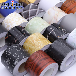 Self-Adhesive Floor Baseboard Wall Stickers Tile Decals Window Sill Door Frame Waveguide Line Waist Line Decorative Corner Line