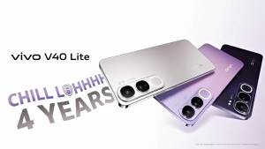 vivo V40 Lite 5G — สมรรถนะยอดเยี่ยมควบคู่ความสวยงาม|ชาร์จเร็ว 80W ชาร์จไวกว่าเดิม|หน้าจอ AMOLED 120Hz ลื่นไหลคมชัด|โหมดถ่ายภาพบุคคล AI Aura ถ่ายง่ายได้ภาพสวยระดับมือโปร|รับประกันศูนย์ 5 ปี มั่นใจใช้งาน|🎁 โปรโมชั่นพิเศษจำนวนจำกัด ห้ามพลาด!